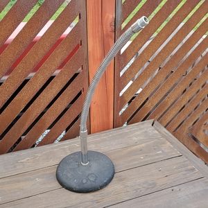 Vintage Microphone stand. 16,16.5" in length. 6" across base. Taiwan.